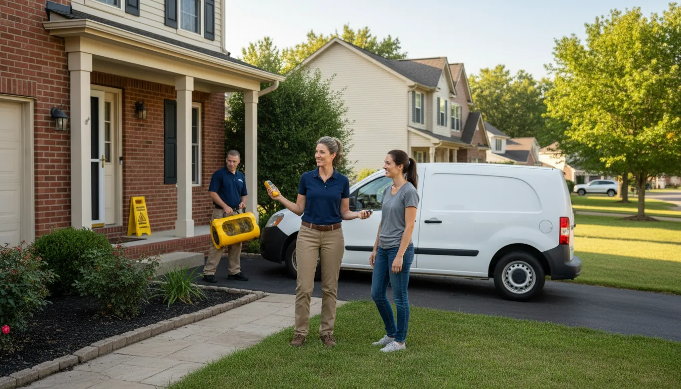 Water restoration image for Dehumidification And Cleanup Services in Haleyville, AL